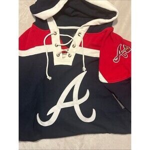 NEW ‘47 Brand Atlanta Braves Superior Lacer Hoodie XXL